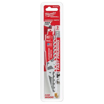 SAWZALL™ AX™ 6" 3TPI 碳化鎢修枝鋸片 (3 片裝)