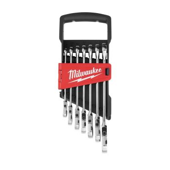 Flex Head Ratcheting Combination Wrench Set - Metric 7PC