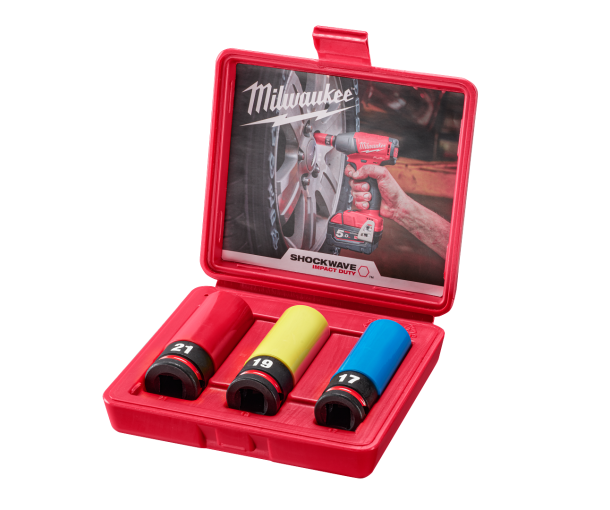 1 2 DRIVE SHOCKWAVE Impact Duty AUTOMOTIVE METRIC IMPACT SOCKET SET 3PC