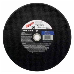 ABRASIVE METAL CUTTING WHEEL DOUBLE REINFORCED - 14" x 1" x 3/32"