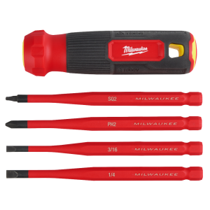 4 in 1 1000V Insulated Slim Tip Multi-Bit Screwdriver