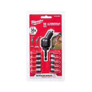 SHOCKWAVE™ 30° KNUCKLE™ Pivoting Bit Holder with Bit 11PC