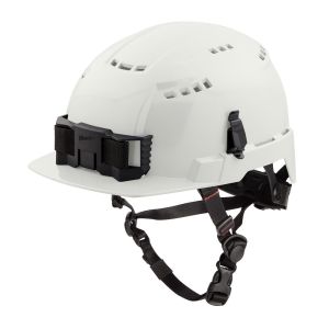 Front Brim Vented Helmet with BOLT™ Class C - White