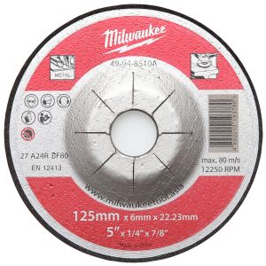 ABRASIVE METAL GRINDING WHEEL - 125mm x 6mm 25pcs