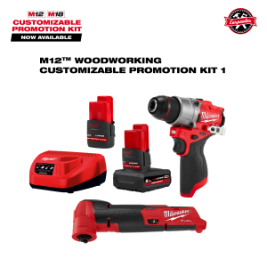 M12 Woodworking Customizable Promotion Kit 1